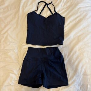 Women's Navy Blue Workout set
